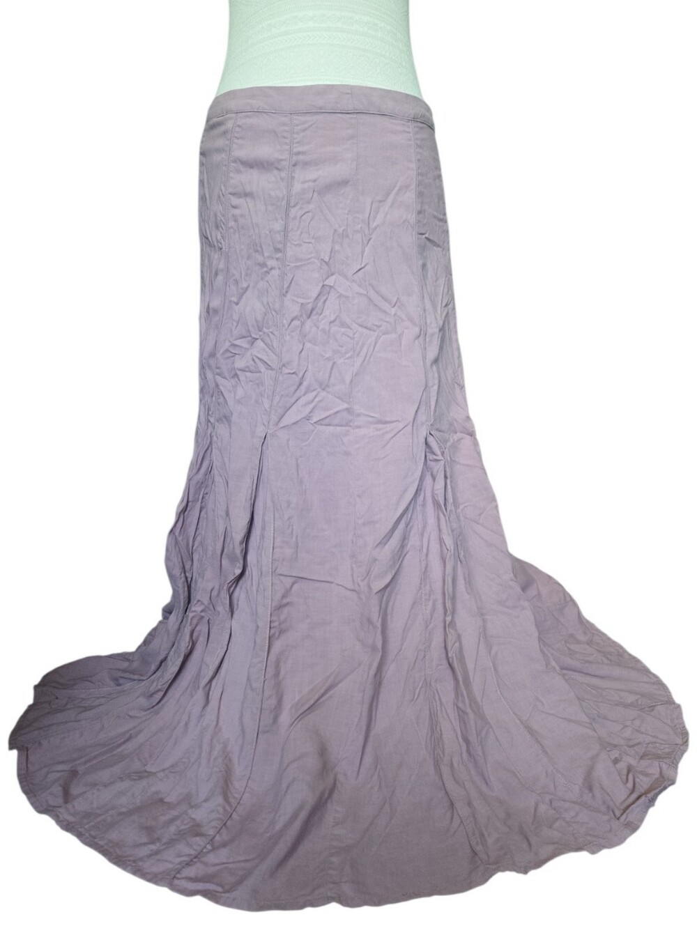 ⁠SHUKR Asymmetrical Flared Maxi Skirt - Modest - L